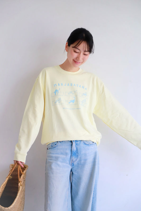 SRI.RAMANA.RITA.YOGUE MARJARASANA 猫のポーズ ライトスウェット