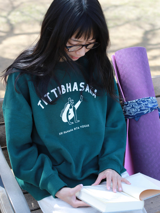 SRI.RAMANA.RITA.YOGUE/TITTIBHANASA スウェット(DeepGreen)