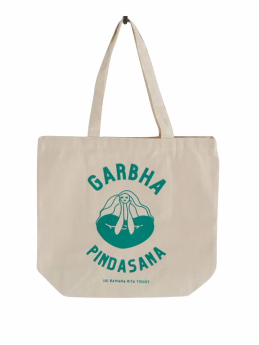 SRI.RAMANA.RITA.YOGUE/GARBHA PINDASNA トートバッグ(green)
