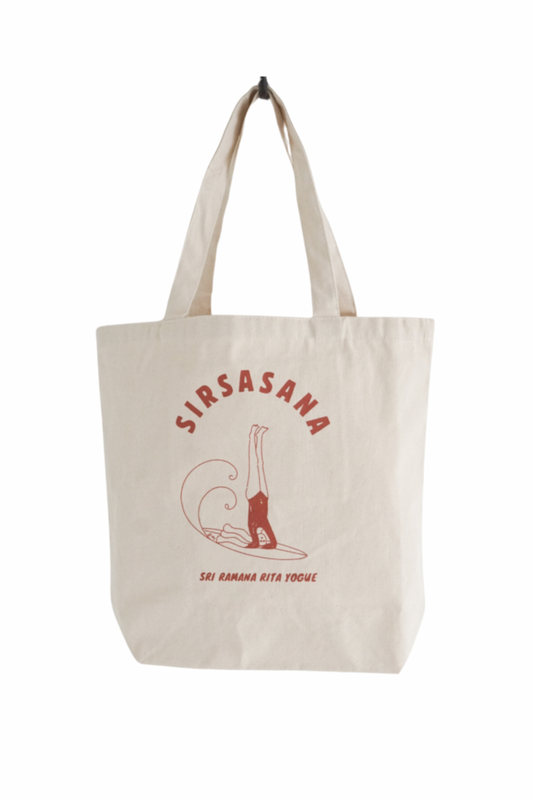 SRI.RAMANA.RITA.YOGUE SIRSASANA トートバッグ/テラコッタ