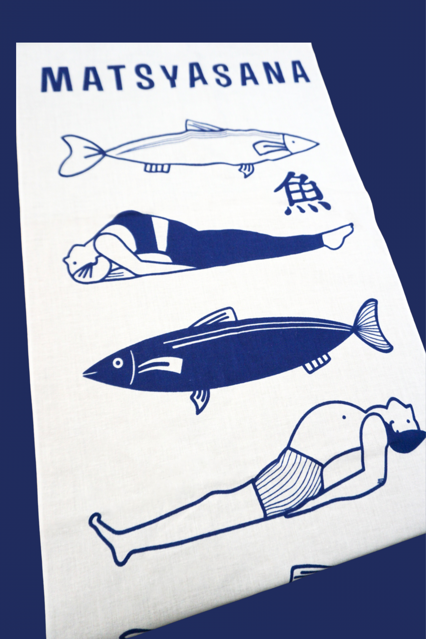 MATSYASANAマツヤーサナ（魚のポーズ）手ぬぐい