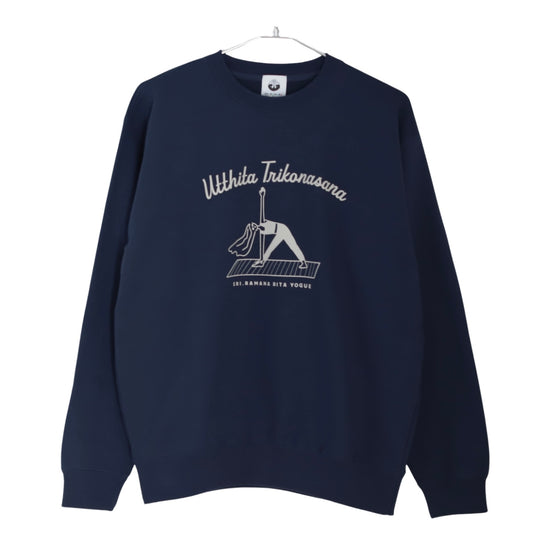 SRI.RAMANA RITA YOGUE  Utthita Trikonasana ライトスウェット（ネイビー×ベージュ）