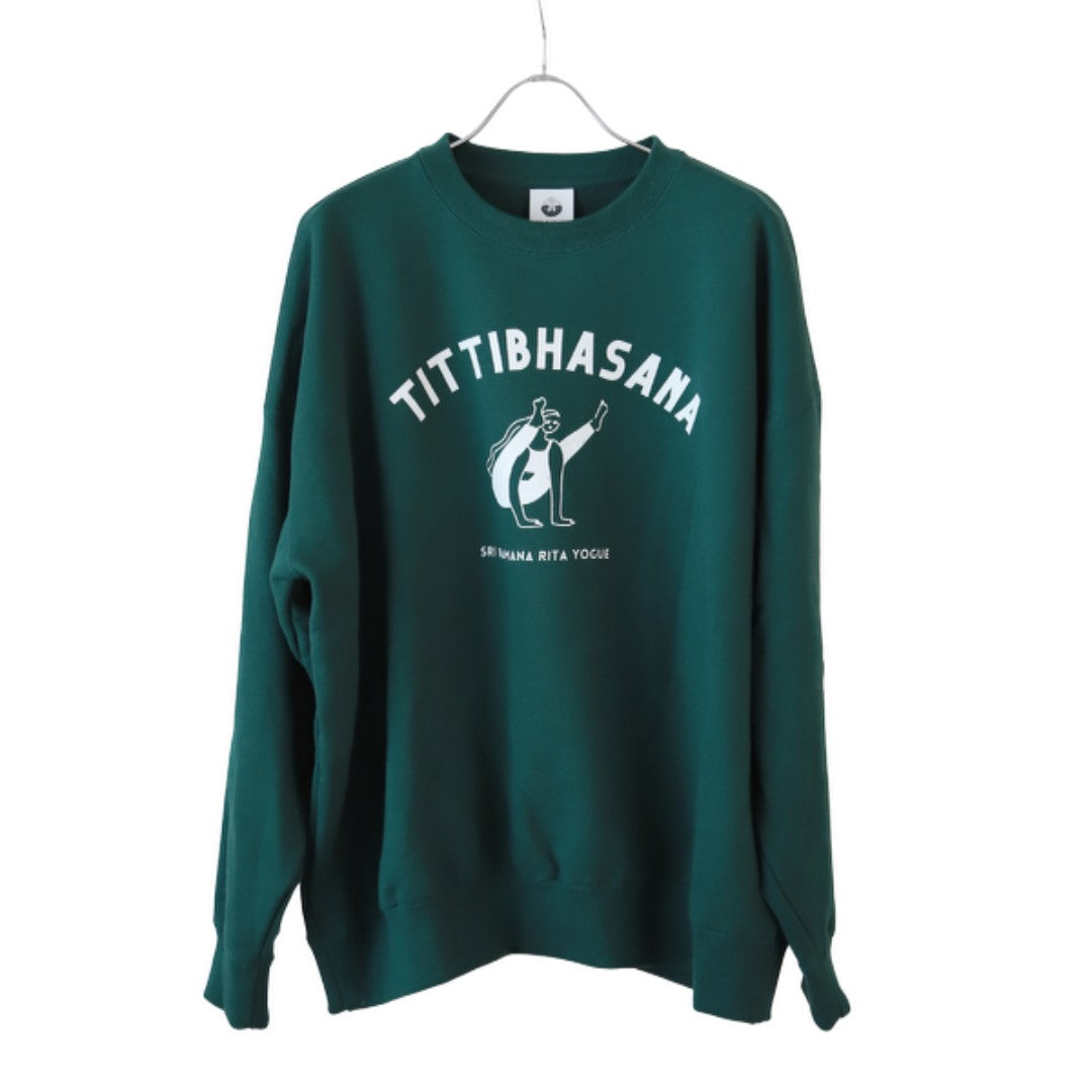 SRI.RAMANA.RITA.YOGUE／TITTIBHANASA　スウェット（DeepGreen）